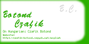 botond czafik business card